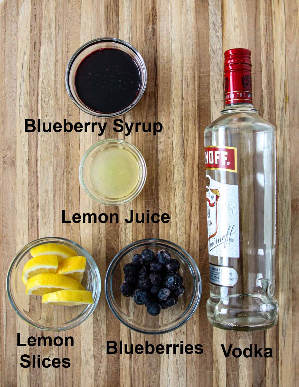 The ingredients for making this recipe.