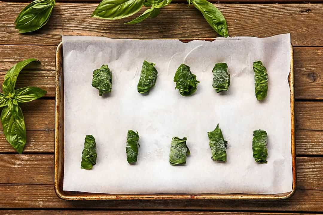 Frozen Basil "Cigars"