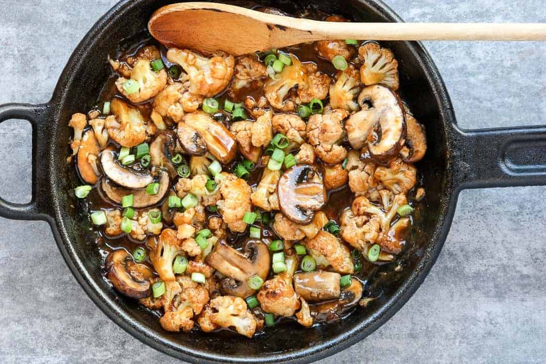 General Tso Cauliflower & Mushrooms