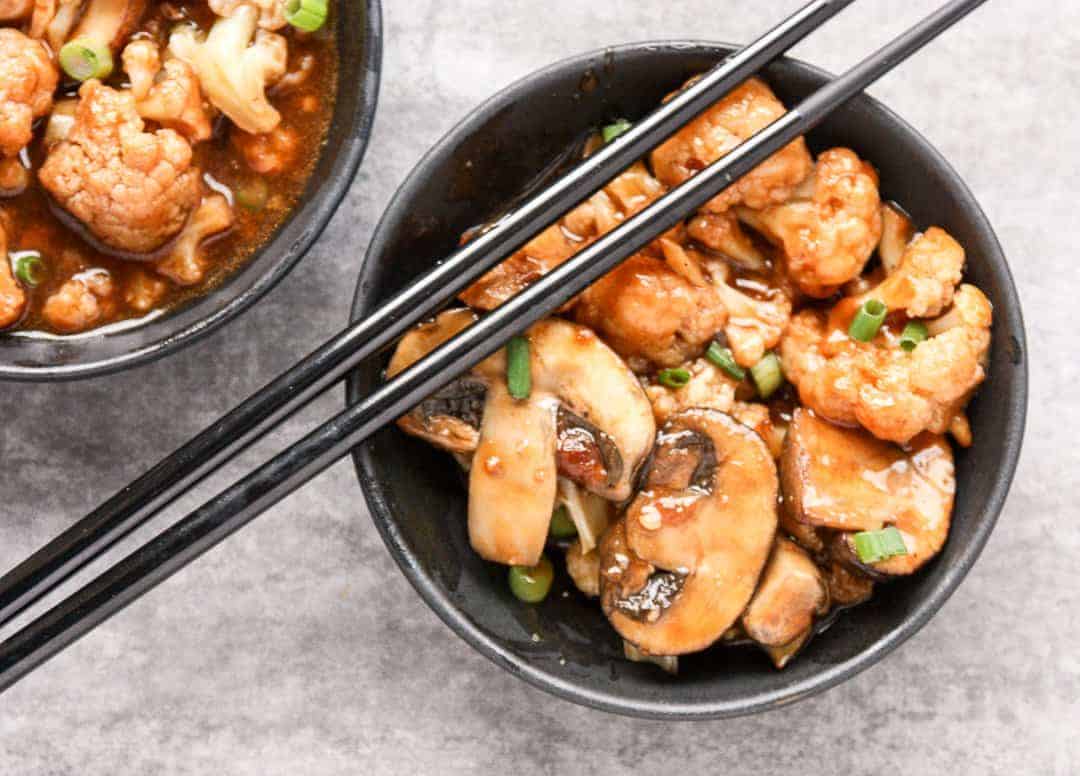 General Tso Cauliflower & Mushrooms