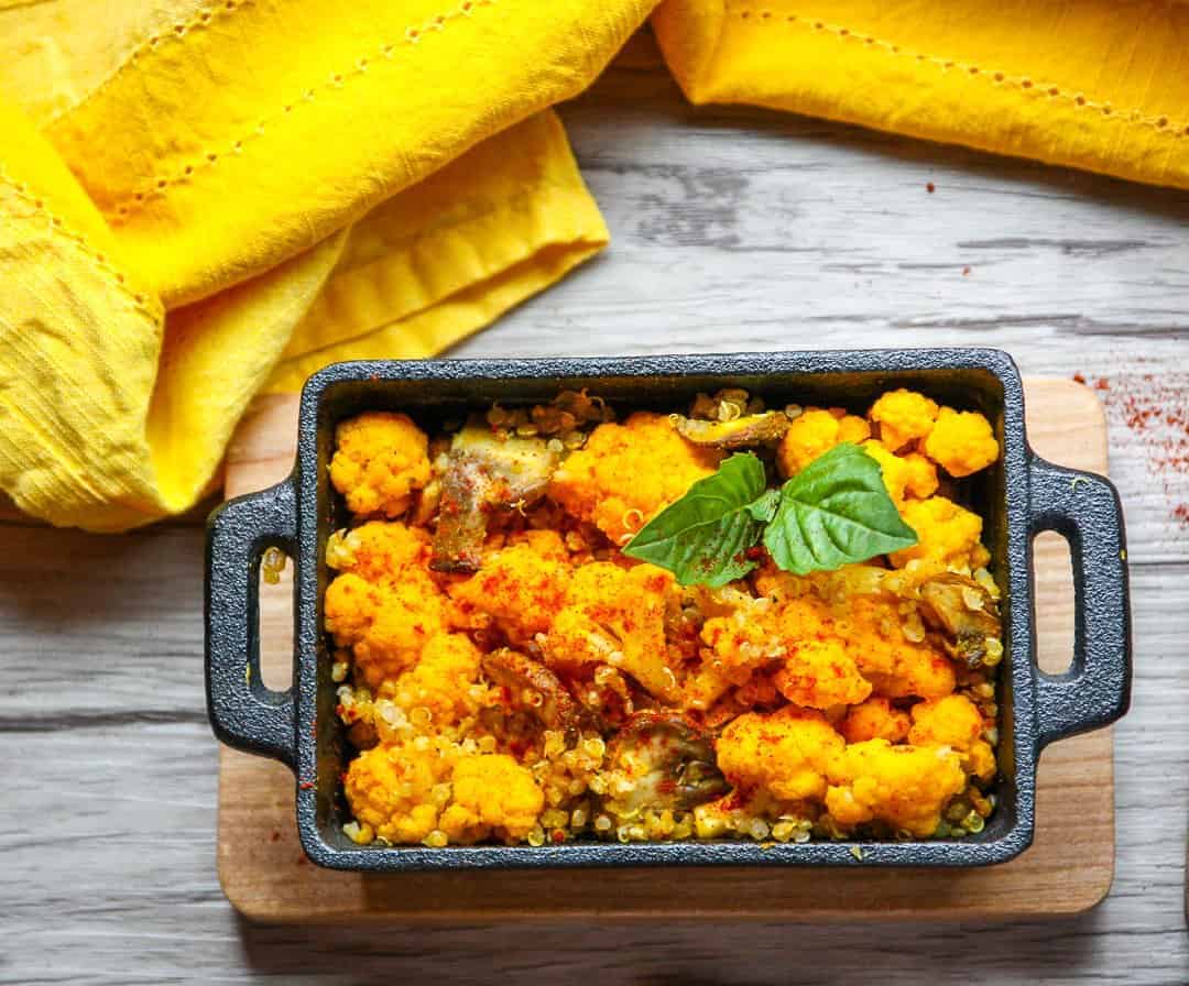 Mushroom Cauliflower Casserole