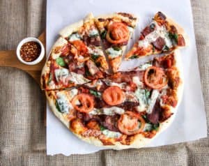 Pizza Recipe - Bacon, Spinach & Tomato