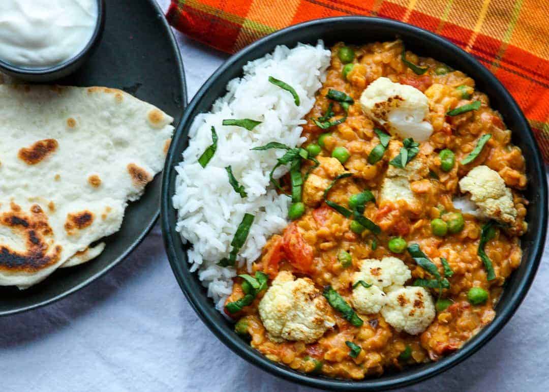 Cauliflower Lentil Curry