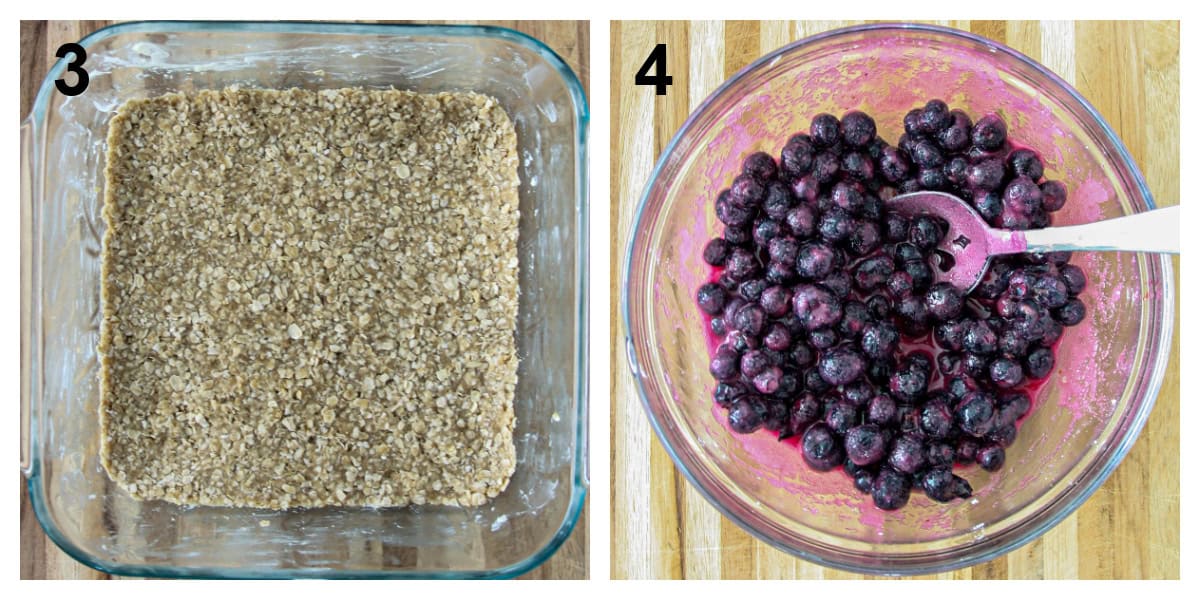 Steps three and four of the recipe process.