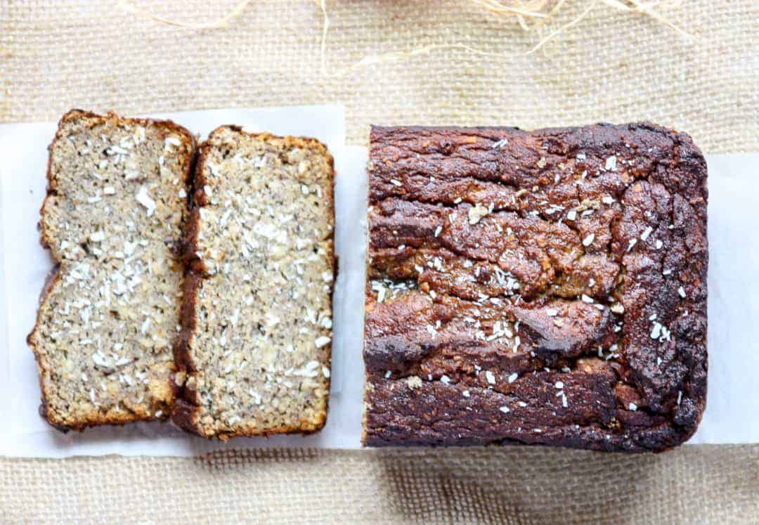 Coconut Loaf being sliced