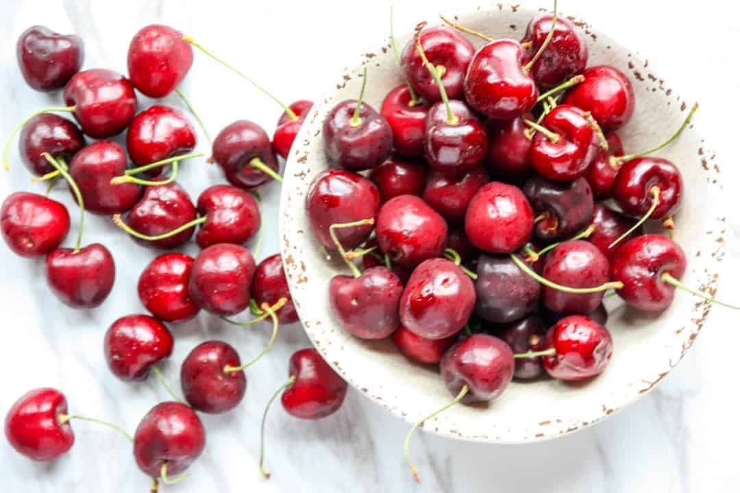 A bowl of cherries