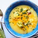 Cheesy Cauliflower Soup