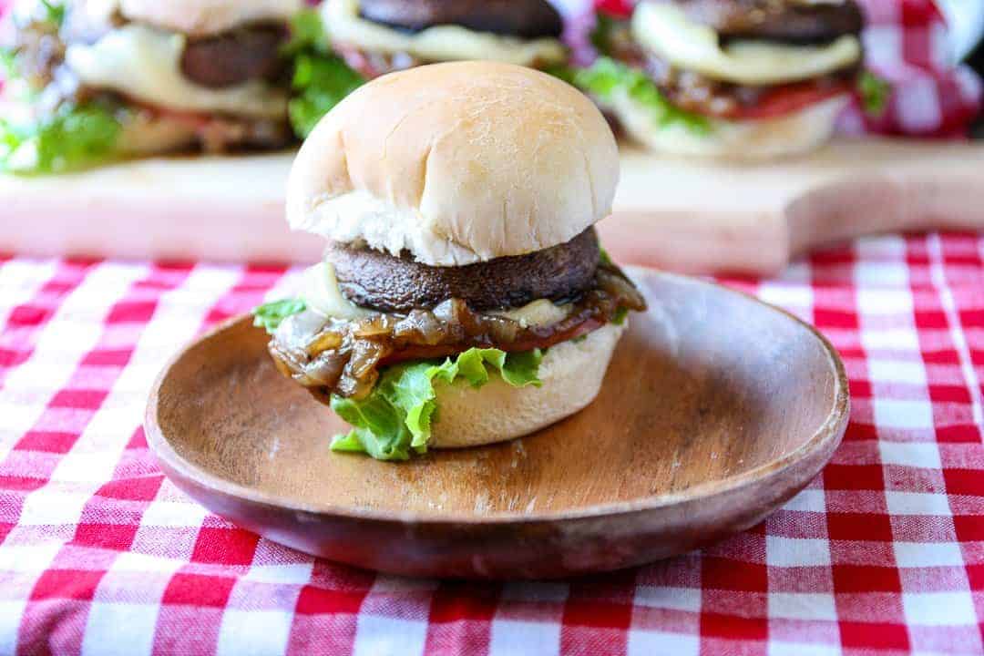 A close up of a slider sandwich on a plate