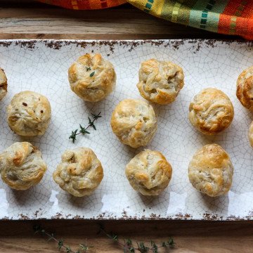 Mushroom Brie Puff Pastry Appetizers