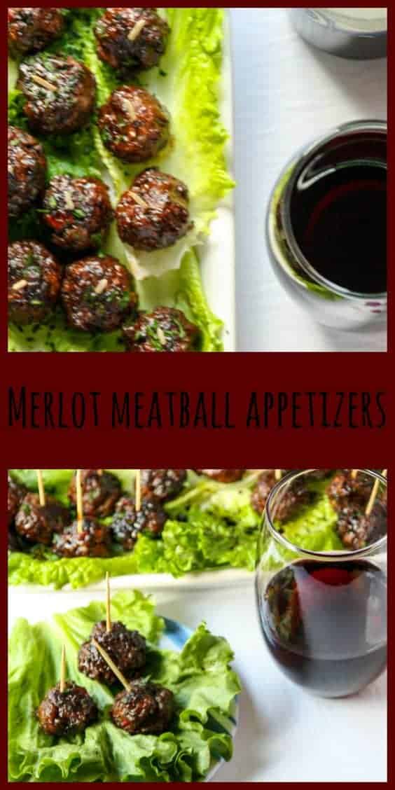Pin Merlot Meatball Appetizers!