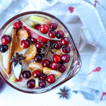 A jug of fruit with Sangria