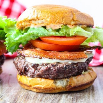 Grilled Chipotle BLT Burgers