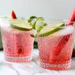 Rhubarb Gin & Tonic Cocktail