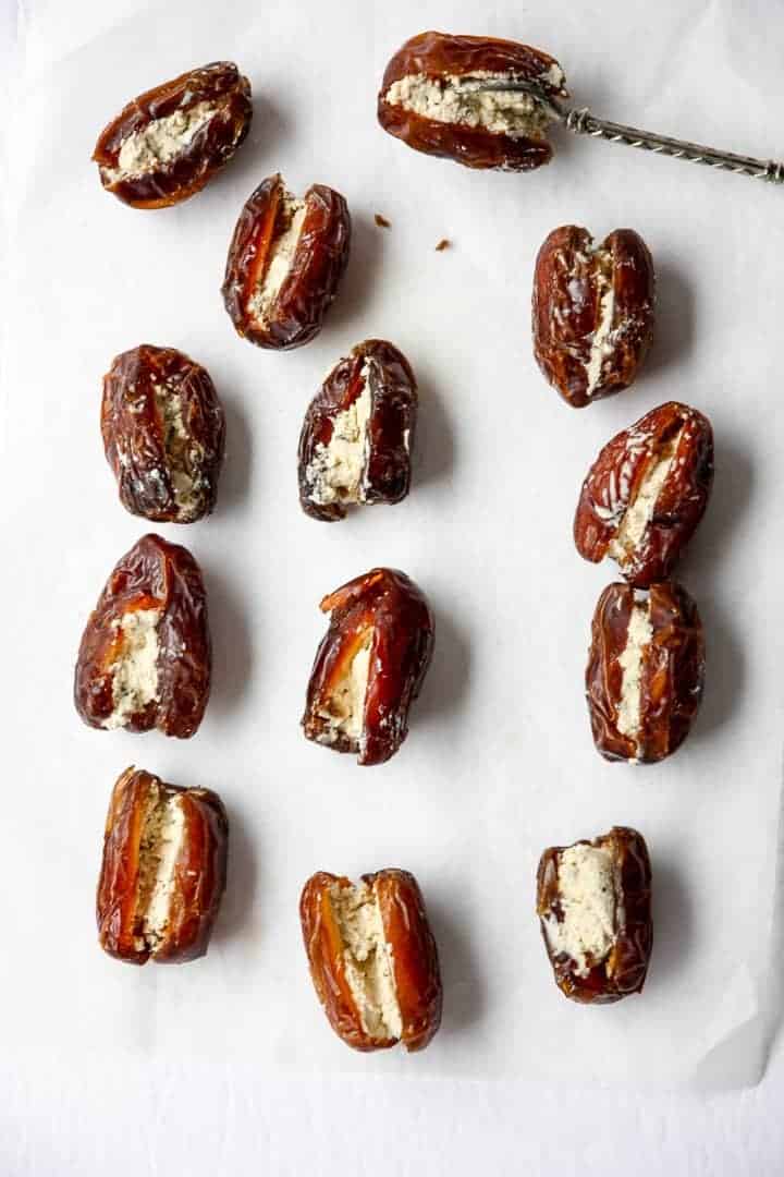 Medjool dates filled with goat cheese