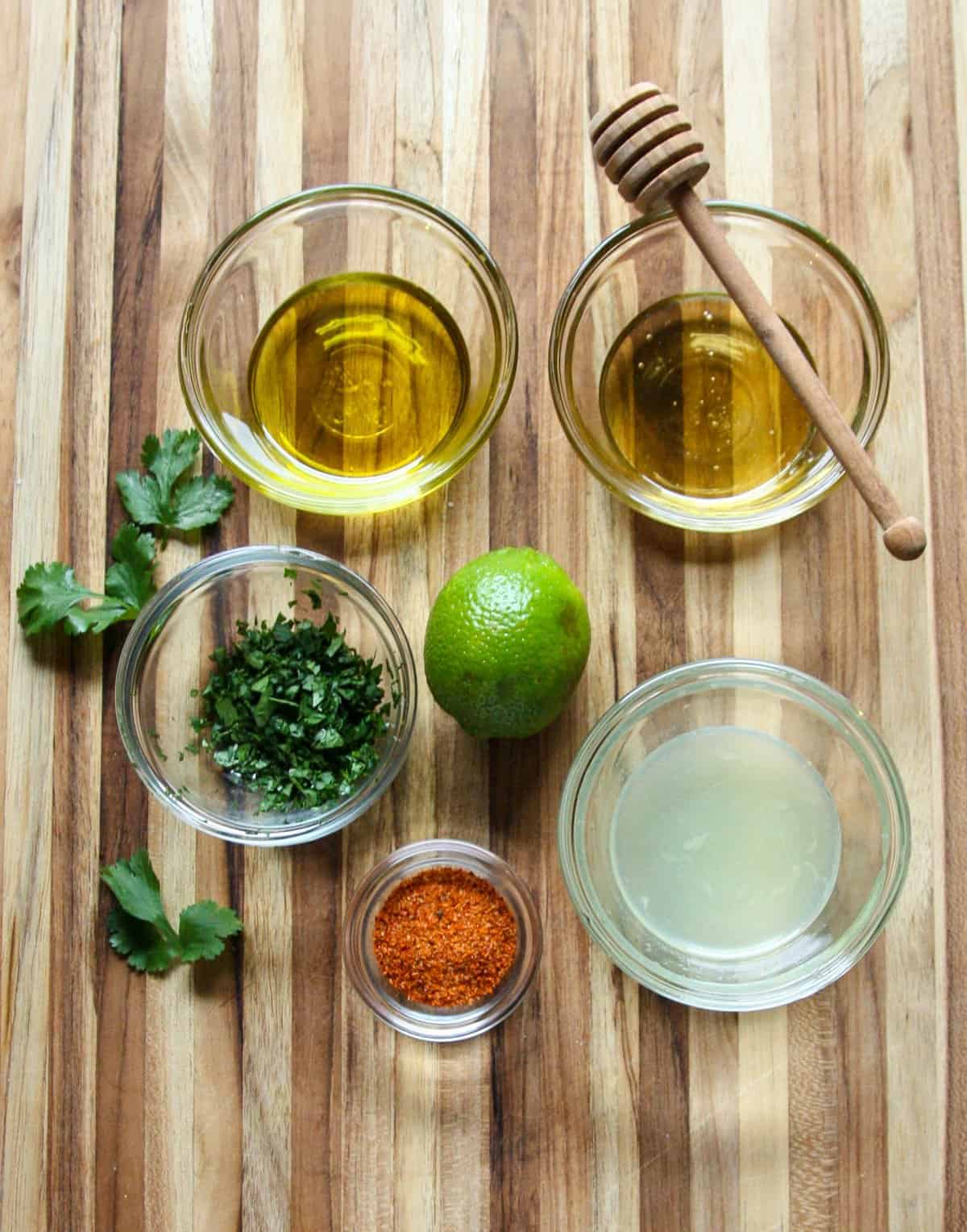 Ingredients to Make Chili Lime Dressing