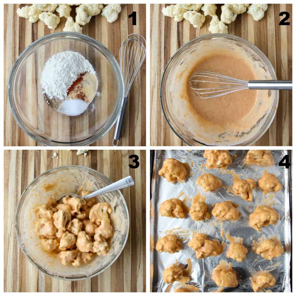 Steps one through four to make this recipe.