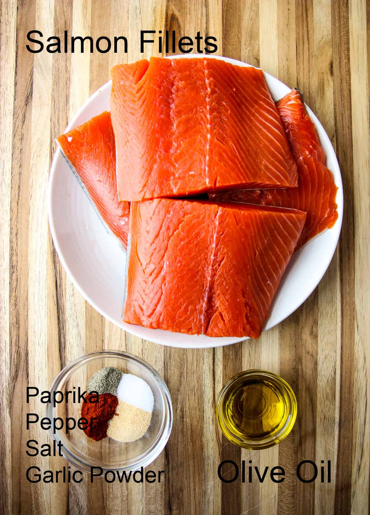 The ingredients to make the recipe.