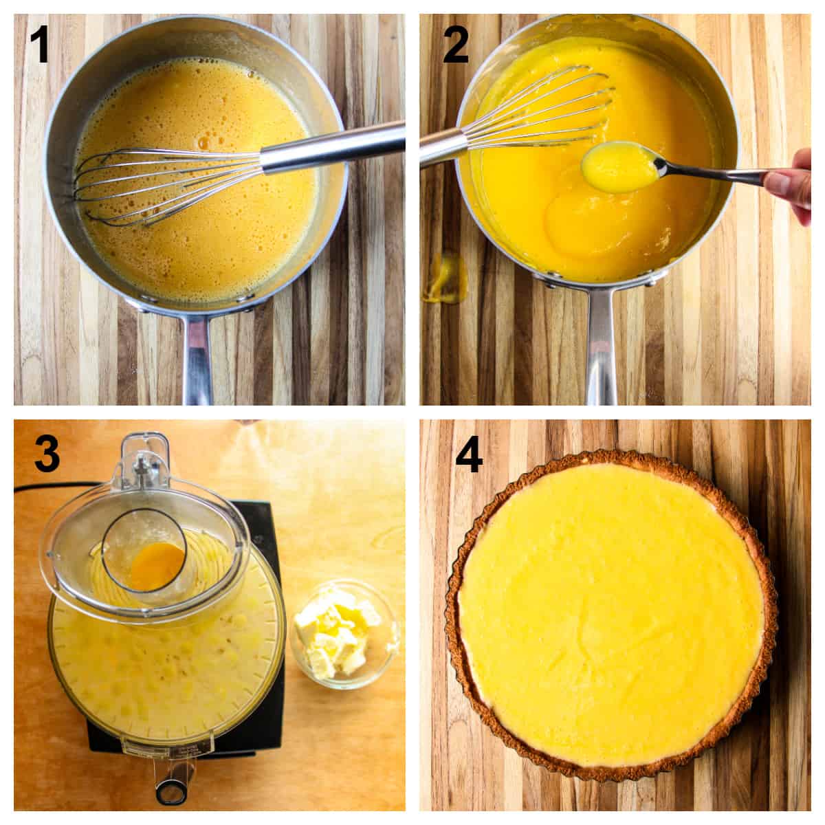steps for making the lemon curd filling.