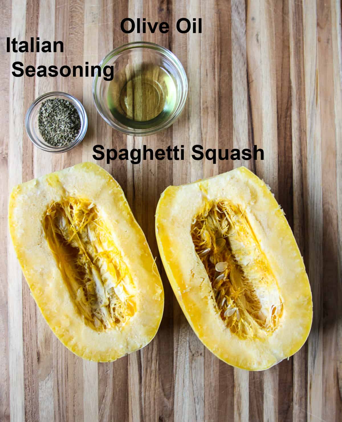 The ingredients to make the recipe.