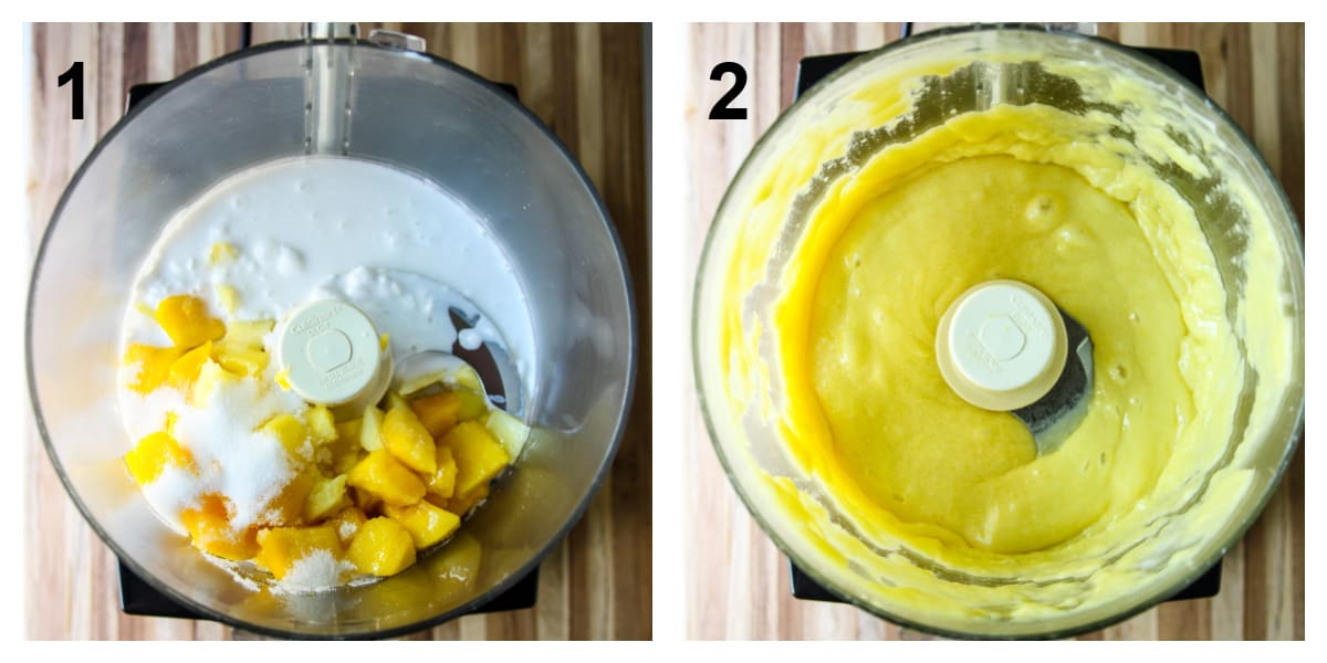 All ingredients in the food processor.