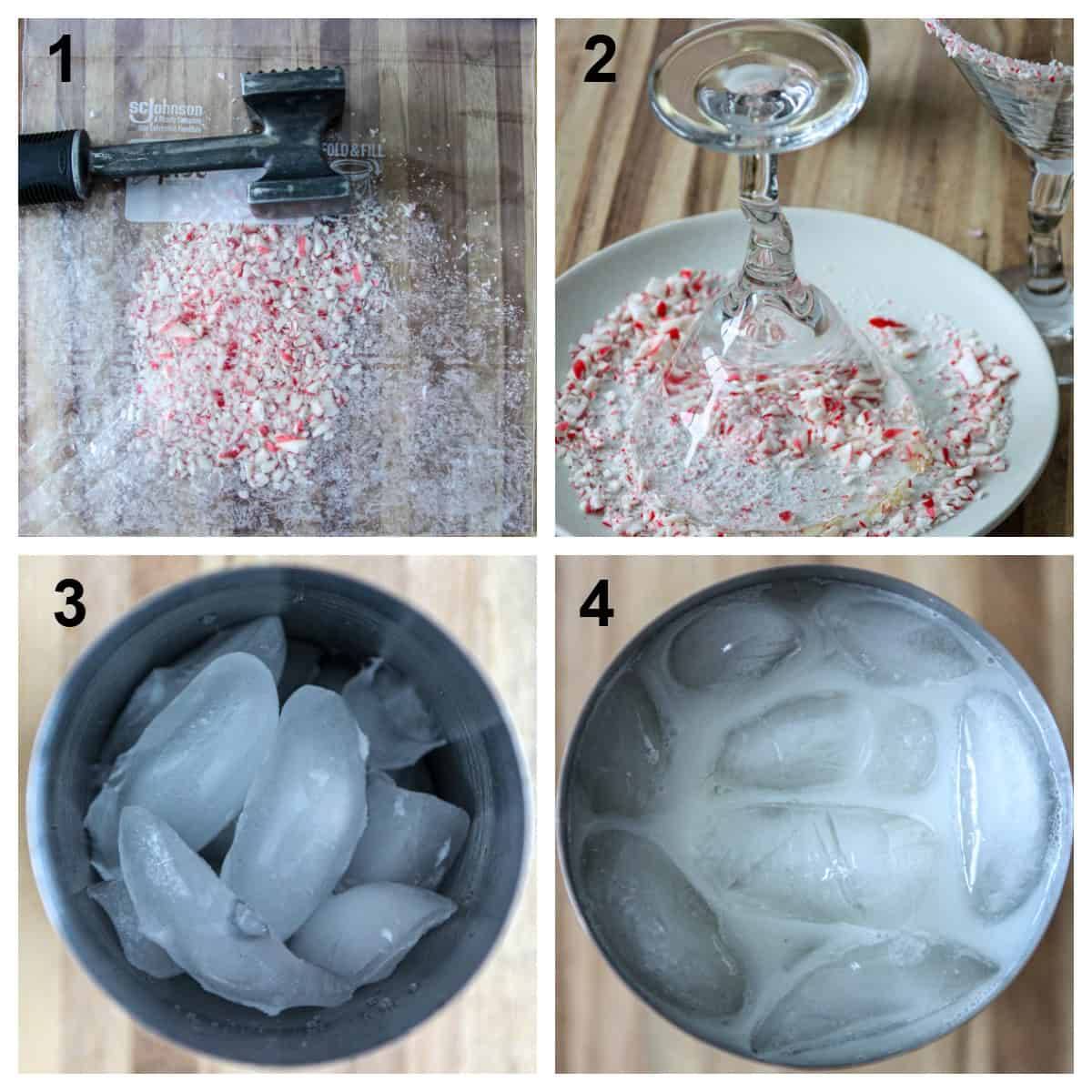 The process steps for making this cocktail.