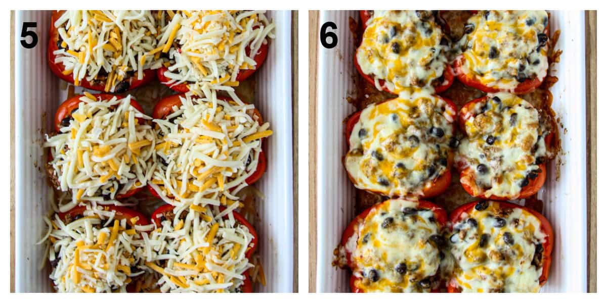 The final two steps of the recipe process.